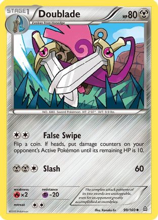 Doublade 099/160 - XY Primal Clash Reverse Holofoil