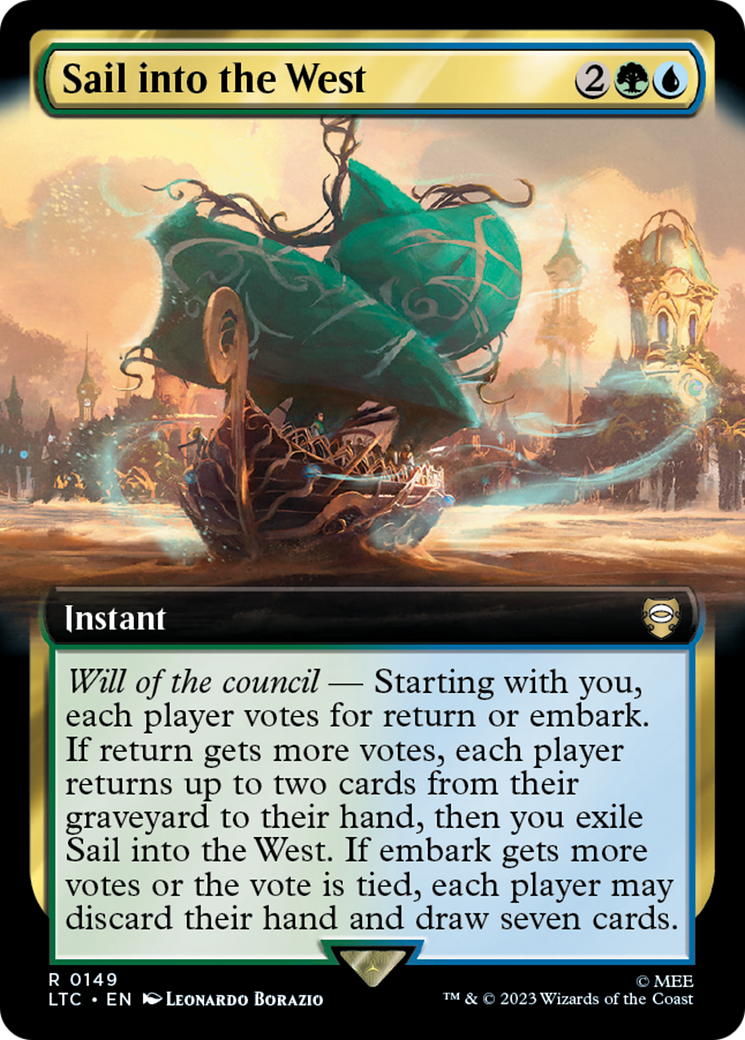 Sail into the West (LTC-149) - Tales of Middle-earth Commander: (Extended Art) Foil