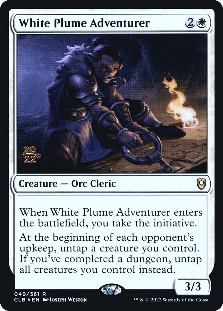White Plume Adventurer (PRE-49S) - Battle for Baldur's Gate Promos Foil