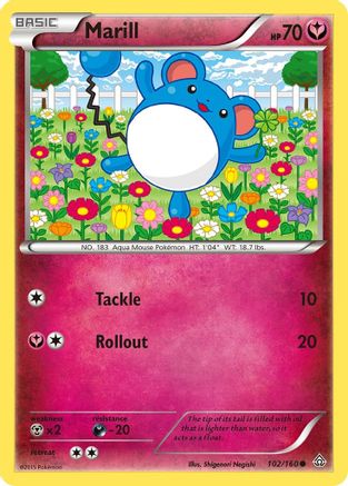 Marill 102/160 - XY Primal Clash