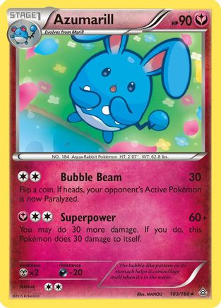 Azumarill 103/160 - XY Primal Clash