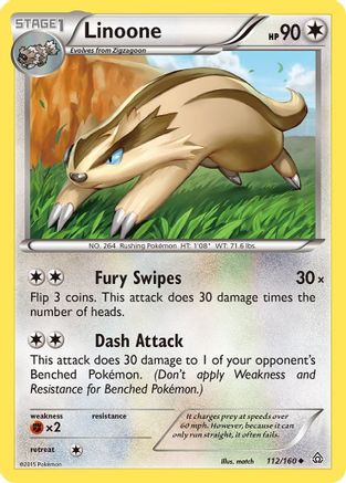 Linoone 112/160 - XY Primal Clash Reverse Holofoil