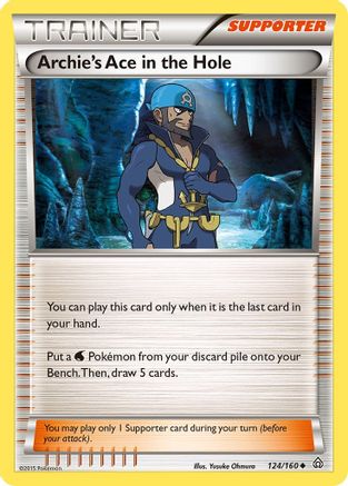 Archie's Ace in the Hole 124/160 - XY Primal Clash Reverse Holofoil