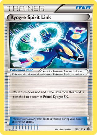 Kyogre Spirit Link 132/160 - XY Primal Clash Reverse Holofoil