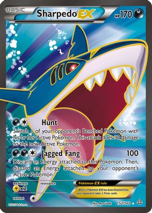 Sharpedo EX (Full Art) 152/160 - XY Primal Clash Holofoil