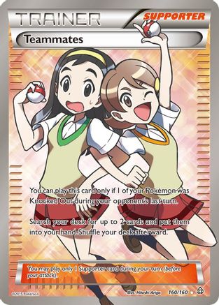 Teammates (Full Art) 160/160 - XY Primal Clash Holofoil