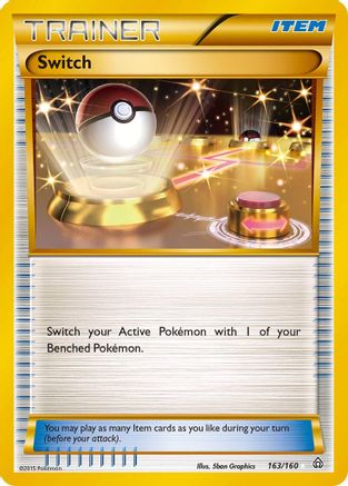 Switch (Secret Rare) 163/160 - XY Primal Clash Holofoil