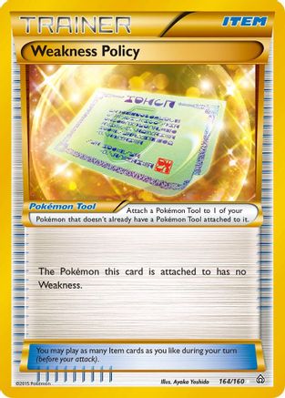 Weakness Policy (Secret Rare) 164/160 - XY Primal Clash Holofoil