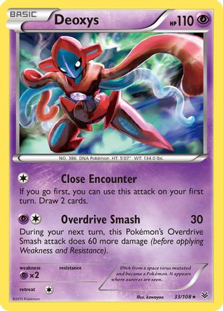 Deoxys 033/108 - XY Roaring Skies Holofoil