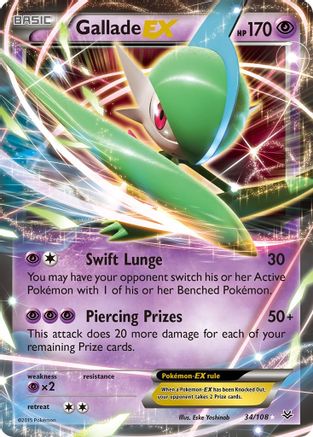 Gallade EX 034/108 - XY Roaring Skies Holofoil
