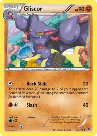 Gliscor 037/108 - XY Roaring Skies Reverse Holofoil