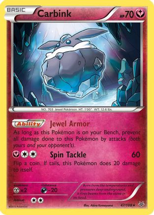 Carbink 047/108 - XY Roaring Skies Reverse Holofoil
