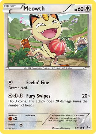 Meowth 067/108 - XY Roaring Skies