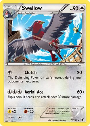 Swellow 071/108 - XY Roaring Skies