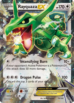 Rayquaza EX 075/108 - XY Roaring Skies Holofoil