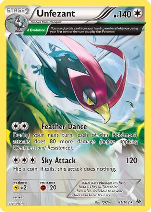 Unfezant (Delta) 081/108 - XY Roaring Skies