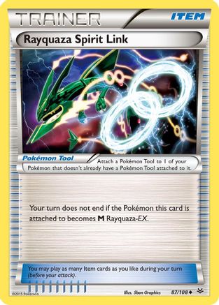 Rayquaza Spirit Link 087/108 - XY Roaring Skies