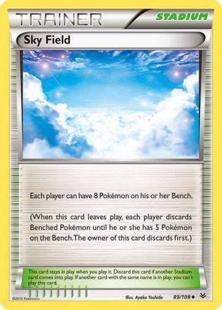 Sky Field 089/108 - XY Roaring Skies Reverse Holofoil