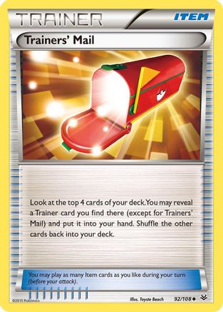 Trainers' Mail 092/108 - XY Roaring Skies