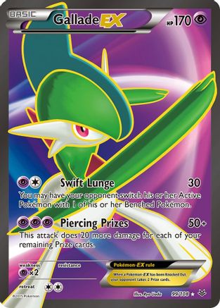Gallade EX (Full Art) 099/108 - XY Roaring Skies Holofoil