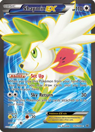 Shaymin EX (Full Art) 106/108 - XY Roaring Skies Holofoil