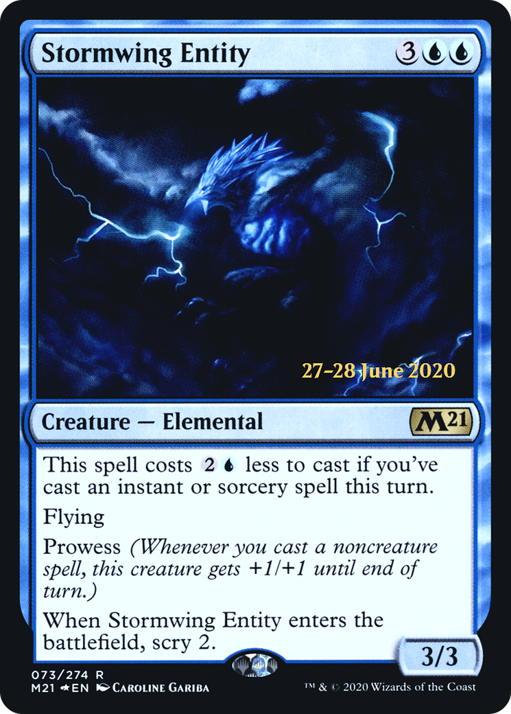 Stormwing Entity (PRE-73S) - Core Set 2021 Promos Foil