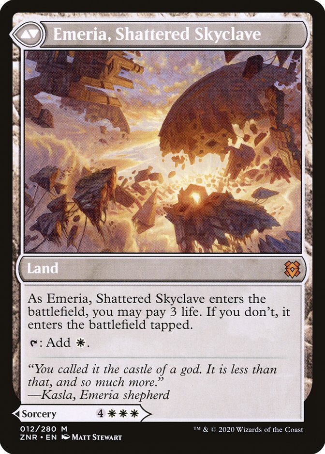 Emeria's Call // Emeria, Shattered Skyclave (ZNR-012) - Zendikar Rising Foil