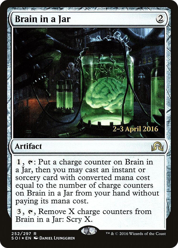 Brain in a Jar (PRE-252S) - Shadows over Innistrad Promos Foil