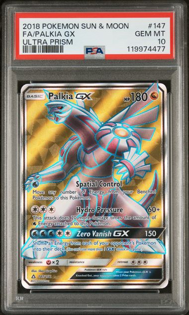 Palkia GX Ultra Prism 147/156 PSA 10
