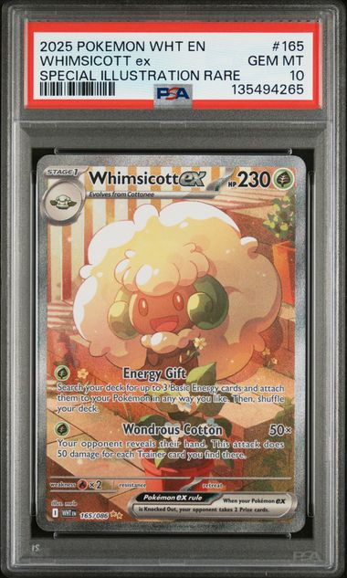 Whimsicott ex White Flare 165/086 PSA 10