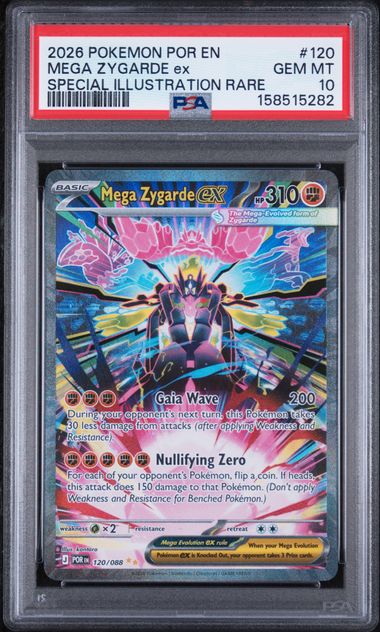 Mega Zygarde EX Special Illustration Rare Perfect order 120/088 PSA 10