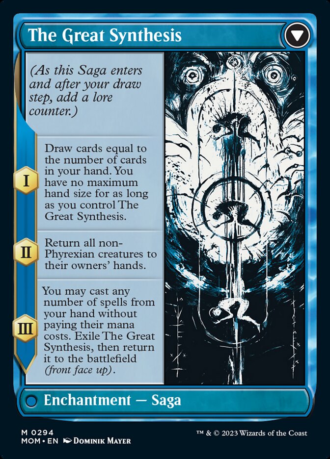 Jin-Gitaxias // The Great Synthesis (MOM-294) - March of the Machine: (Showcase) (Borderless) Foil
