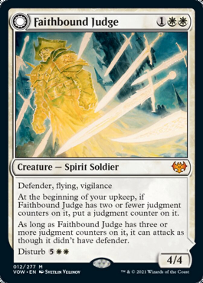 Faithbound Judge // Sinner's Judgment (VOW-012) - Innistrad: Crimson Vow: (Double Faced Transform) Foil