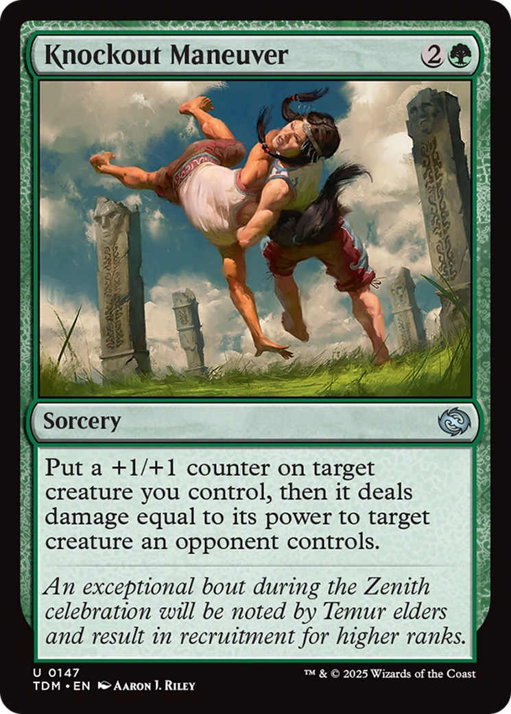 Knockout Maneuver (TDM-147) - Tarkir: Dragonstorm Foil
