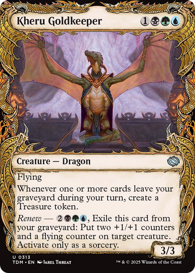Kheru Goldkeeper (TDM-313) - Tarkir: Dragonstorm: (Showcase) Foil