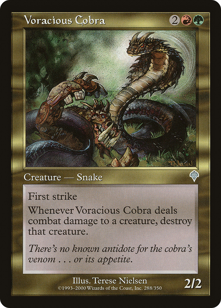 Voracious Cobra (INV-288) - Invasion Foil