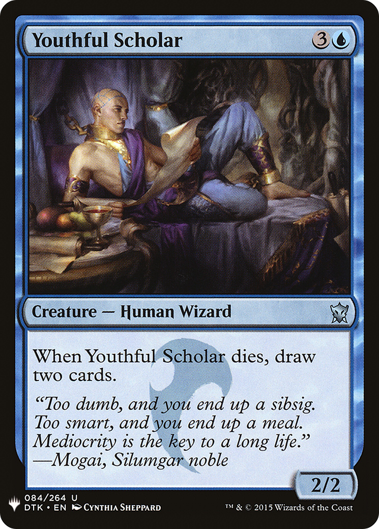 Youthful Scholar (LIST-DTK-84) - The List