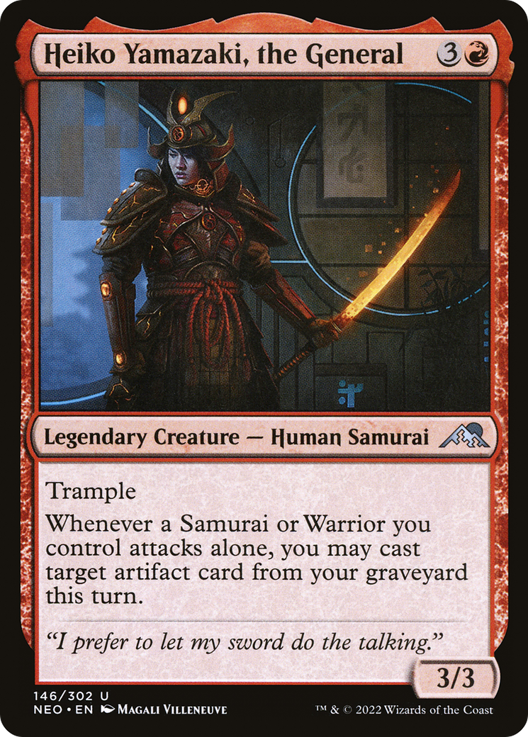 Heiko Yamazaki, the General (NEO-146) - Kamigawa: Neon Dynasty