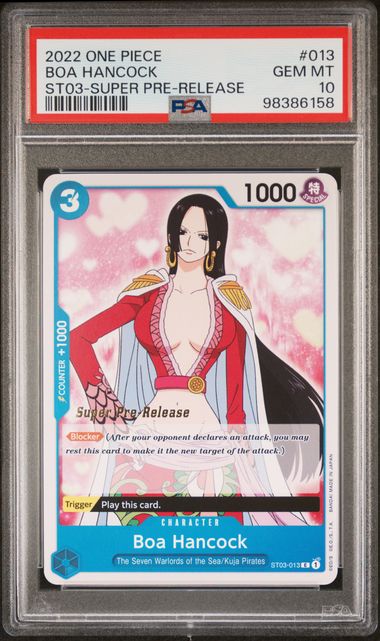 Boa Hancock Super Pre-Release ST03-013 PSA 10