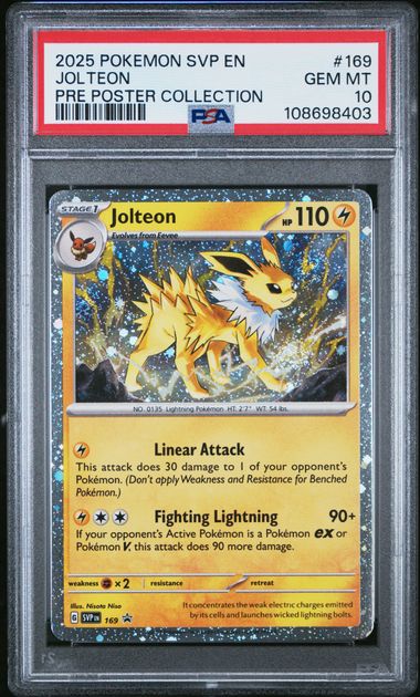 Jolteon Promo SVP 169 PSA 10