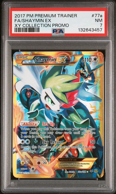 Shaymin EX XY Alternate Art Promos 77a/108 PSA 7