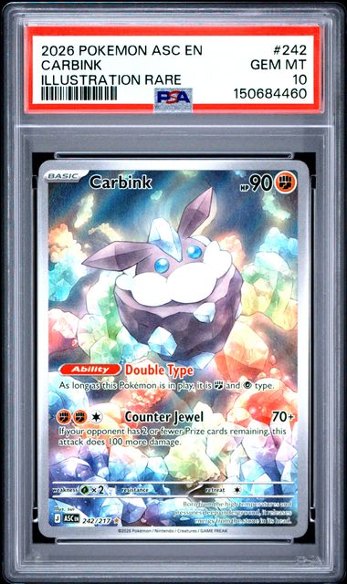 Carbink IR Ascended Heroes 242/217 PSA 10