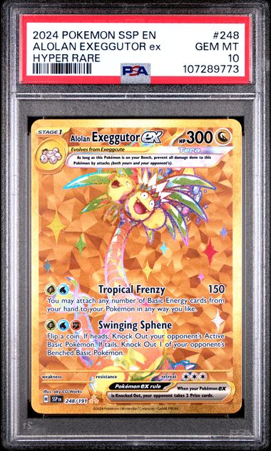 Alolan Exeggutor ex Surging Sparks 248/191 PSA 10