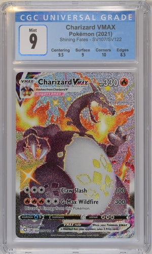 Charizard VMAX Shining Fates Shiny Vault SV107/SV122 CGC 9