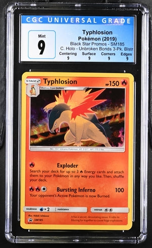 Typhlosion Promo SM185 CGC 9