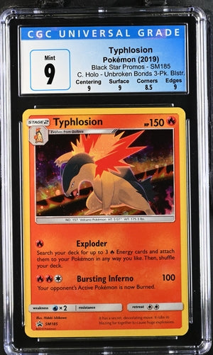 Typhlosion Promo SM185 CGC 9