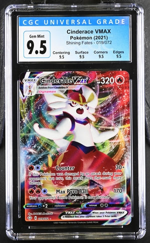 Cinderace VMAX Shining Fates 019/072 CGC 9.5 Gem Mint