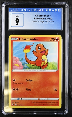 Charmander Vivid Voltage 023/185 CGC 9