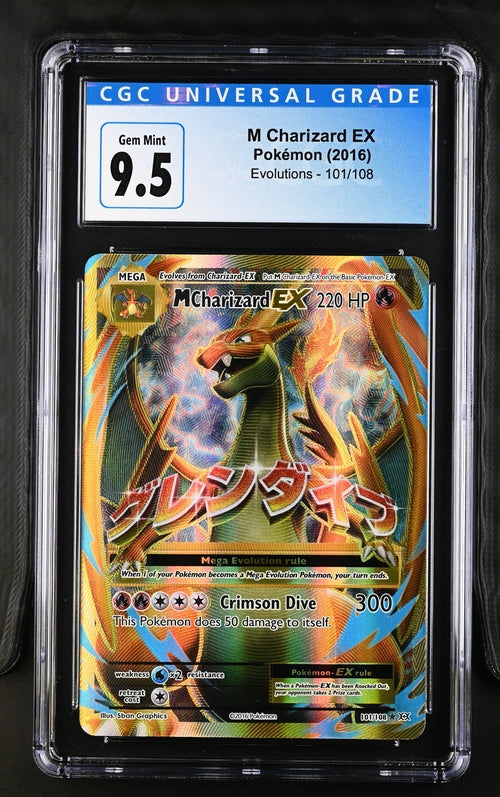 M Charizard EX Evolutions 101/108 CGC 9.5 Gem Mint