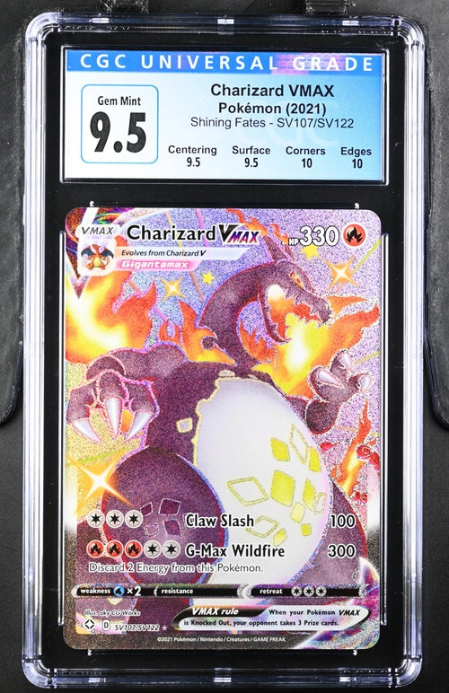 Charizard VMAX Shining Fates Shiny Vault SV107/SV122 CGC 10